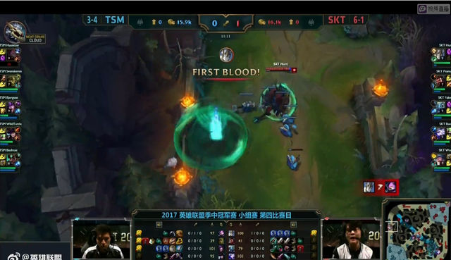 银河的独特技能，圣僧，在团队战中踢了元神，一击杀死阿卡丽，赢回了一局